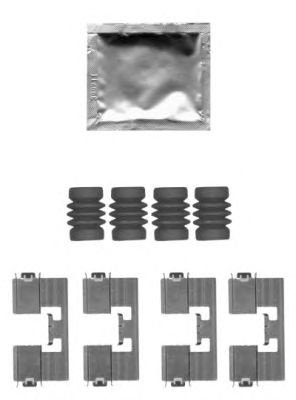 HELLA PAGID 8dz355205171 -  Комплектующие, колодки дискового тормоза